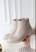 Moed Bej Cilt Topuklu Bot thumbnail 2