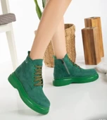 Jiwa Yeşil Süet Bağcıklı Bot thumbnail 4