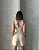 Şortlu keten takım s255014 thumbnail 2