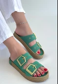 İces Yeşil Nubuk Terlik thumbnail 1