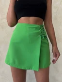 Kuş gözü şort etek yeşil s25819 thumbnail 1