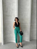 Kemerli havuç pantolon thumbnail 6