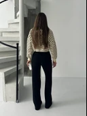 Fit comfort siyah salaş pantolon thumbnail 4