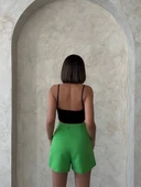 Kuş gözü şort etek yeşil s25819 thumbnail 6