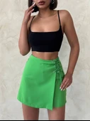 Kuş gözü şort etek yeşil s25819 thumbnail 2