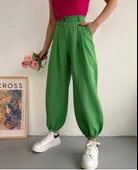 Şalvar pantolon yeşil s23202 thumbnail 3