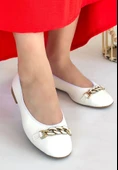 Cleo Beyaz Cilt Babet Ayakkabı thumbnail 1
