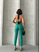 Kemerli havuç pantolon thumbnail 3