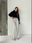 Fit comfort gri salaş pantolon thumbnail 2