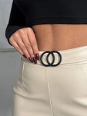 Tokalı deri şort thumbnail 6