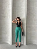 Kemerli havuç pantolon thumbnail 4