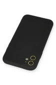 iPhone 11 Kılıf Nano içi Kadife Silikon - Siyah - 3