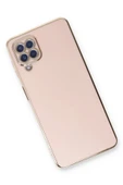 Samsung Galaxy A22 Kılıf Volet Silikon - Pembe - 3