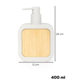 Porsima 3151 Banyo ve Mutfak Sıvı Sabunluk 400ML Taupe-Ahşap - 3