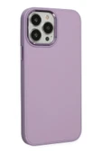 iPhone 13 Pro Kılıf Asya Deri Silikon - Lila - 2