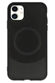 iPhone 11 Kılıf Maya Karbon Kapak - Siyah - 3