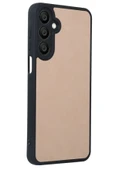 Samsung Galaxy A55 5G Kılıf Aras Deri Kapak - Pudra - 2