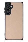 Samsung Galaxy A56 Kılıf Aras Deri Kapak - Pudra - 3