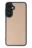 Samsung Galaxy A55 5G Kılıf Aras Deri Kapak - Pudra - 3