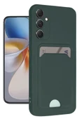 Samsung Galaxy S24 Plus Kelvin Kartvizitli Silikon - Koyu Yeşil - 1