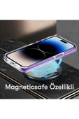 iPhone 15 Pro Bella Magsafe Kapak - Gri - 4