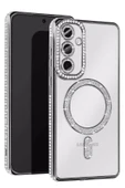 Samsung Galaxy S25 Edge Joke Simli Magneticsafe Kılıf - Gümüş - 1