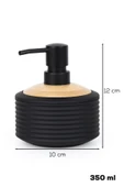 Porsima 3152 Banyo ve Mutfak Sıvı Sabunluk 350ML Siyah-Ahşap - 3