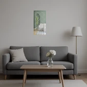 Çiçek Motifli  Dekoratif Aynalı Tablo - 5