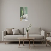 Çiçek Desenli Dekoratif Aynalı Tablo - 1