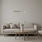 Dekoratif I Love You  Aynalı Tablo - 1