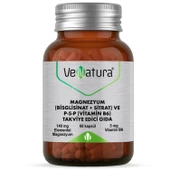 Venatura Magnezyum Bisglisinat Sitrat ve P5P Vitamin B6 60 Kapsül - 1