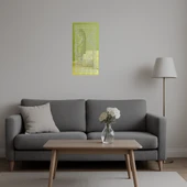 Modern Çiçek Desenli Dekoratif Altın Aynalı Tablo - 3