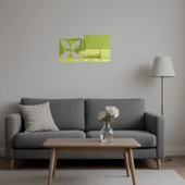 Minimalist Doğa  Altın Aynalı Tablo - 5