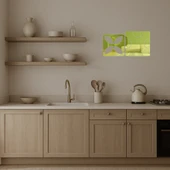 Minimalist Doğa  Altın Aynalı Tablo - 3
