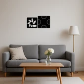 Minimalist Çizgisel MDF Duvar Dekoru - 3