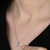 Supertrend Swa Taşlı Gümüş Yıldız Tektaş Bayan Kolye thumbnail 2