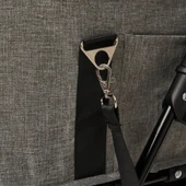 Zampa Norris Gri Kedi Köpek Arabası - Katlanabilir, Konforlu ve Güvenli Taşıma SP02FL-G - 2