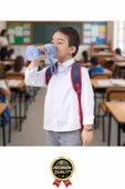 Özel Üretim Fitness Spor Okul Koşu Bpa İçermeyen Plastik Matara Günlük Mavi Dambıl Suluk 500 ml - 5