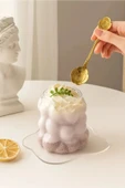 Özel Çeyiz Şeffaf İnce Şık Latte Meşrubat Kahve Çay Borosilikat Üzüm Model Bubble Bardak 180 Ml - 4