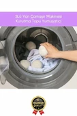 Sürtünme Engellen Kırışıklık Azaltıcı Çabuk Kuruma Yün Çamaşır Makinesi Kurutma Topu Yumuşatıcı 3'lü - 6