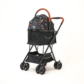 Zampa Bottas Siyah Kedi Köpek Arabası - Katlanabilir, Konforlu ve Güvenli Taşıma - 1