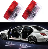 Mercedes W205 Kapı Altı Hayalet Logo 2014-2021 arası modellere uyumlu - 4