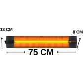 SUNSTAR INFRARED İÇ MEKAN ISITICI ELEKTİRİKLİ SOBA TERMOSTATLI 2500W - 2