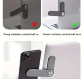 Manyetik Telefon Tutuculu Çift Ekranlı Laptop Standı thumbnail 3