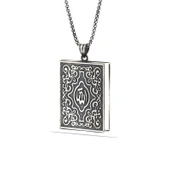 Supertrend Gümüş İçi Açılabilen Allah Yazılı Muskalık Kolye thumbnail 1