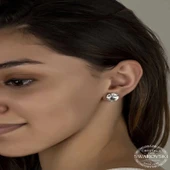 Supertrend Swa Crystal Taşlı Gümüş  Çivili Kadın Küpe thumbnail 2