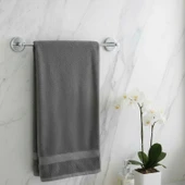 Uzun Havluluk KROM 40 cm Parlak Gümüş Duvar Tipi Paslanmaz Çelik Banyo Havlu Askısı Aparatı thumbnail 4