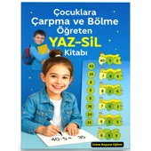 Çocuklara Çarpma ve Bölme Öğreten YAZ-SİL Kitabı - 1