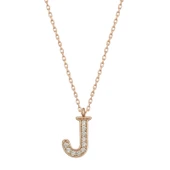 Supertrend Gümüş Rose J Harfi Kadın Kolye thumbnail 1