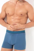 TOPCLASSIC 5'li Açık Mavi Erkek Boxer - Bambu & Pamuk Karışımı - Yumuşak Kumaş & Ter Emici - 2